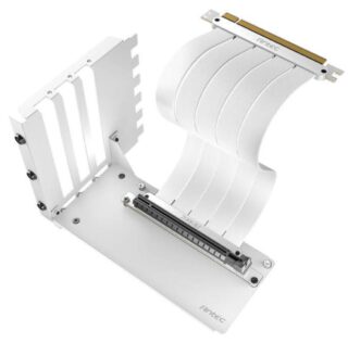 Antec Vertical Bracket with PCI-E 4.0 Cable Kit White (200mm). Universal - RTX 4050 / 4060 / 4070 and AMD 6000 series