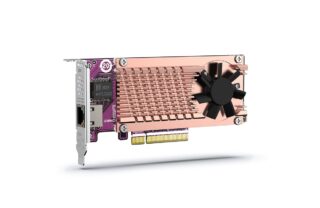 QNAP QM2-2P10G1TB 2 x PCIe Gen3 NVMe SSD  1 x 10GbE port expansion card to enhance performance -1 Year Limited Warranty
