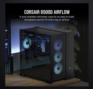 CORSAIR 6500D Airflow Tempered Glass ATX Mid-Tower