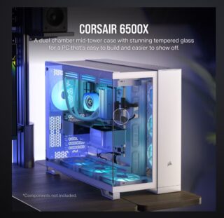 CORSAIR 6500X Tempered Glass ATX Mid-Tower