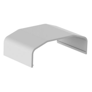 Brateck Plastic Cable Cover Joint  Material:ABS Dimensions 64x21.5x40mm - White (LS)