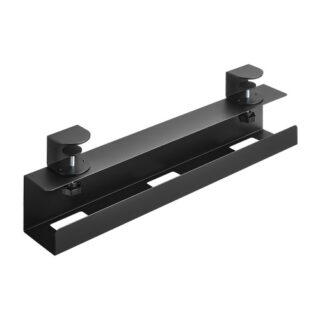 Brateck Clamp-On Under Desk Cable Tray --  Black (LS)