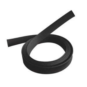 Brateck Braided Cable Sock (40mm/1.6" Width)  Material Polyester Dimensions1000x40mm -- Black (LS)