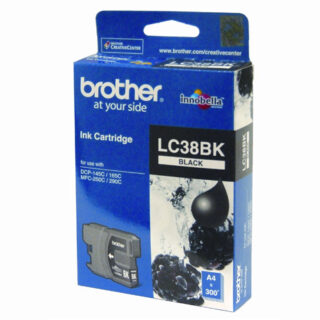 Brother LC-38BK Black Ink Cartridge- DCP-145C/165C/195C/375CW