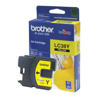 Brother LC-38Y Yellow Ink Cartridge- to suit DCP-145C/165C/195C/375CW