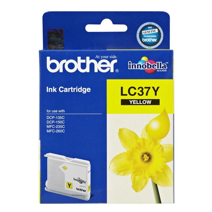Brother LC-37Y Yellow Ink Cartridge- to suit DCP-135C/150C
