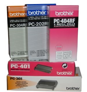 Brother PC302RF A twin pack of thermal printing ribbons - requires PC-301 - 235 A4 pages per ribbon for Fax 920/930 (SO)