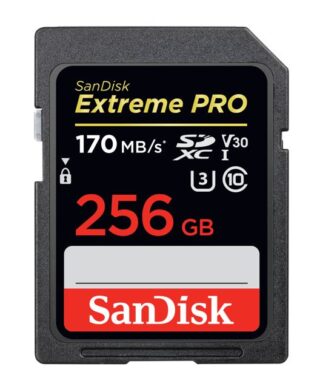 (LS) SanDisk 256GB Extreme PRO Memory Card 170MB/s Full HD  4K UHD Class 30 Speed Shock Proof Temperature Proof Water Proof (LS> SDSDXXD-256G-GN4IN)