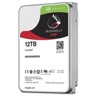 Seagate 12TB 3.5" IronWolf SATA3 NAS 24x7 7200RPM Performance HDD (ST12000VN0008) 3 Years Warranty