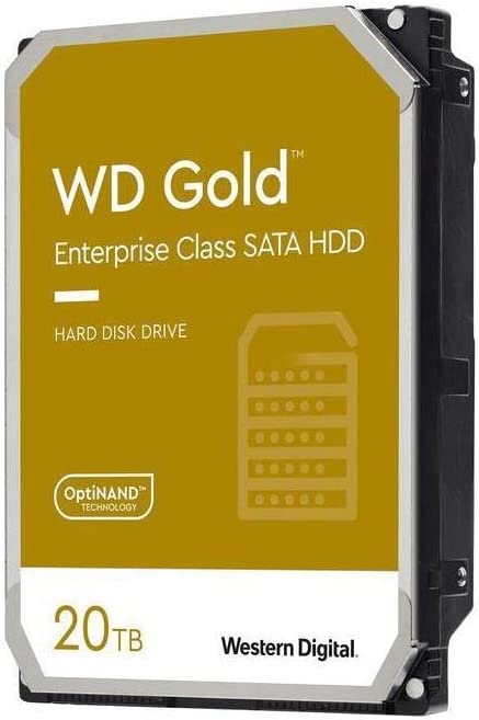 Western Digital 20TB WD Gold Enterprise Class SATA Internal Hard Drive HDD - 7200 RPM