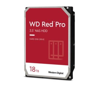 Western Digital WD Red Pro 18TB 3.5" NAS HDD SATA3 7200RPM 512MB Cache 24x7 300TBW ~24-bays NASware 3.0 CMR Tech 5yrs wty