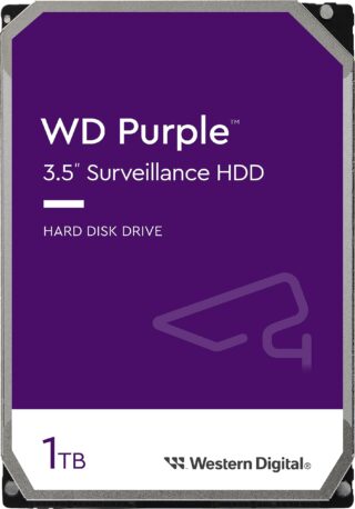 Western Digital WD11PURZ WD Purple 1TB 3.5" Surveillance HDD 5400RPM 64MB SATA3 110MB/s 3yrs  limited warranty