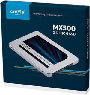 Crucial MX500 500GB 2.5" SATA SSD - 560/510 MB/s 90/95K IOPS 180TBW AES 256bit Encryption Acronis True Image Cloning 5yr wty alt~MZ-77E500BW