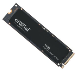 Crucial T705 1TB Gen5 NVMe SSD - 13600/10200 MB/s R/W 600TBW 1400K IOPs 1.5M hrs MTTF DirectStorage for Intel 14th Gen  AMD Ryzen 7000