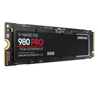 Samsung 980 Pro 500GB Gen4 NVMe SSD - 6900MB/s 5000MB/s R/W 1000K/1000K IOPS 300TBW 1.5M Hrs MTBF for PS5 5yrs Wty