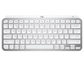 Logitech MX Keys Mini Pale Grey Minimalist Wireless Illuminated Keyboard/ Connect via the Bluetooth Low Energy techno 1-Year Limited Hardware Warranty