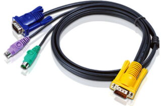 Aten KVM Cable 1.2m with VGA  PS/2 to 3in1 SPHD to suit CS7xE