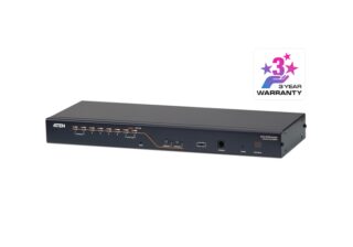 Aten Rackmount KVM Switch 2 Console 8 Port Multi-Interface Cat 5