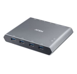 Aten 2-Port 4K DisplayPort USB-C KVM Dock Switch with Power Pass-through