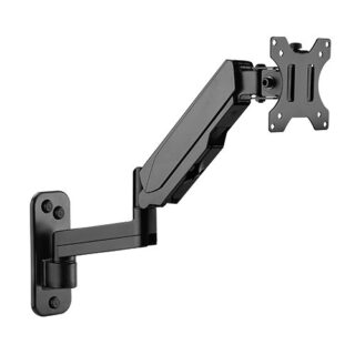 Brateck Single Screen Wall Mounted Articulating  Gas Spring Monitor Arm 17"-32"