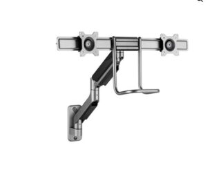 Brateck Fabulous Wall Mounted  Gas Spring Dual Monitor Arm 17"-32"