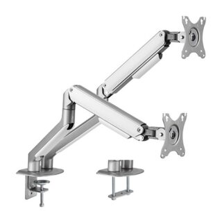 Brateck Dual Monitor Economical Spring-Assisted Monitor Arm Fit Most 17"-32" Monitors