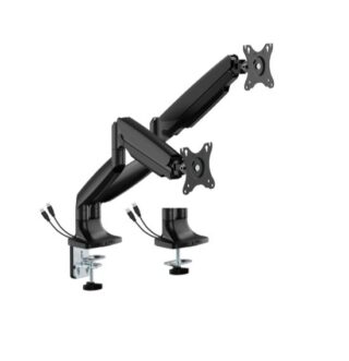 BrateckLDT82-C024UCE SCREEN HEAVY-DUTY MECHANICAL SPRING MONITOR ARM WITH USB PORTS For most 17"~45" Monitors