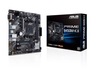 ASUS AMD B450M PRIME B450M-K II (Ryzen AM4) Micro ATX motherboard with M.2 support