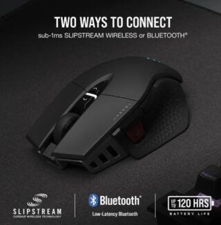 Corsair M65 RGB Ultra Wireless Tunable FPS Gaming Mouse Black