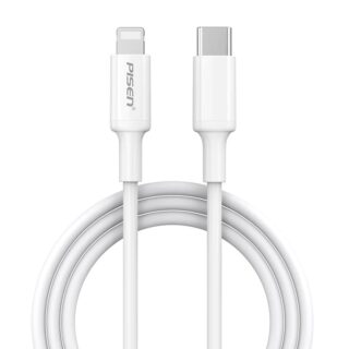 Pisen Lightning to USB-C PD Fast Charge Cable (1.2M) White - Ultimate Durability