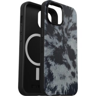 OtterBox Symmetry+ MagSafe Apple iPhone 15 / iPhone 14 / iPhone 13 (6.1") Case Burnout Sky (Black) - (77-93403) Antimicrobial