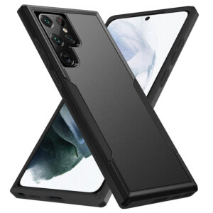 Phonix Samsung Galaxy S22 Ultra 5G (6.8") Armor Light Case Black - Two Tough Layers