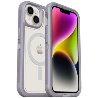 OtterBox Defender XT Clear MagSafe Apple iPhone 14 / iPhone 13 Case Lavender Sky(Purple) - (77-90063)