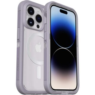 OtterBox Defender XT Clear MagSafe Apple iPhone 14 Pro Case Lavender Sky (Purple) - (77-90068)