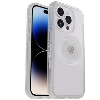 OtterBox Otter + Pop Symmetry Clear Apple iPhone 14 Pro Case Stardust Pop (Clear Glitter) - (77-88807)