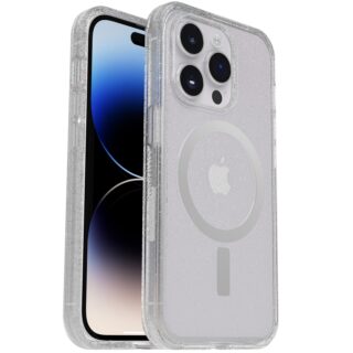 OtterBox Symmetry+ Clear MagSafe Apple iPhone 14 Pro Max Case Stardust (Clear Glitter) - (77-89285)