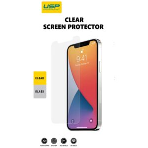 USP Apple iPhone 12 / iPhone 12 Pro Tempered Glass Screen Protector Clear - 9H Surface Hardness