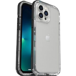 LifeProof NEXT Antimicrobial Case for Apple iPhone 13 Pro Max / iPhone 12 Pro Max - Black Crystal (Clear/Black) (77-83525)