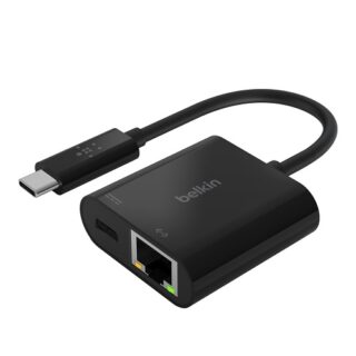 Belkin USB-C to Ethernet + Charge Adapter - Black(INC001btBK)