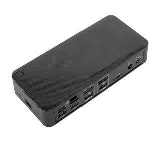 Targus Universal USB-C Dual Video 4K Docking Station with 100W Power Delivery 2x4K UHD@60Hz 2xHDMI2.0 2xDP USB-C 4xUSB-A GLAN Audio Combo ~DOCK190AUZ