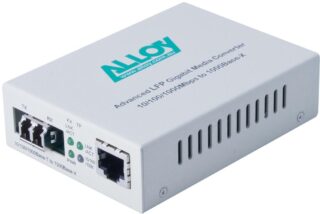 Alloy GCR2000LC 10/100/1000Base-T to Gigabit Fibre (LC) Converter with LFP via FEF or FM. 220m or 550m