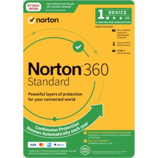 Norton 360 Standard 10GB AU 1 User 1 Device  ESD Version - Keys via Email
