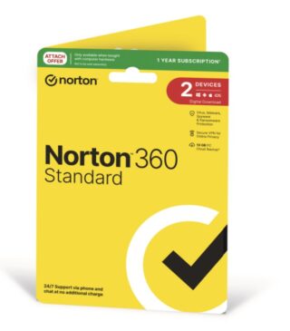 Norton 360 Standard 10GB AU 1 User 2 Devices 12MO GENERIC ATTACH RSP DVDSLV GUM