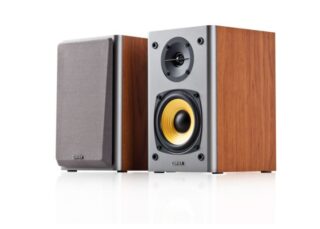 Edifier R1000T4 Ultra-Stylish Active Bookself Speaker - Home Entertainment Theatre - 4" Bass Driver Speakers BROWN (LS)