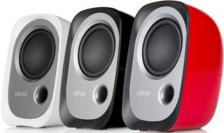 Edifier R12U USB Compact 2.0 Multimedia Speakers System (White) - 3.5mm AUX/USB/Ideal for Desktop