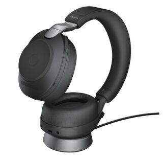 Jabra Evolve2 85 UC Stereo Black Link 380 USB-C and Charging Stand USB-A ANC Bluetooth Headset