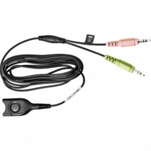 EPOS | Sennheiser PC cable: Easy Disconnect to two 3.5mm jack plugs used when connect headset directly to PC's standard sound card