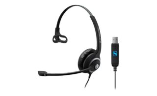 EPOS | Sennheiser SC230 USB Wide Band Monaural headset with Noise Cancelling mic - built-in USB interface