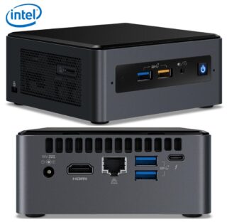 Intel NUC i5-7260U 3.4GHz 2xDDR4 SODIMM 2.5" HDD M.2 SSD HDMI USB-C DP 3xDisplays GbE LAN Wifi BT 4xUSB3.0 no AC cord
