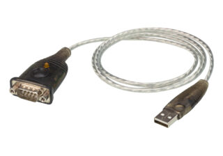 Aten USB to RS232 converter with 1m cable，921.6 Kbps Transfer Rate